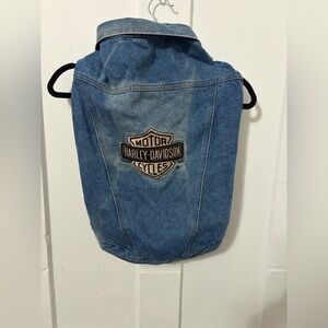 Harley-Davidson dog  Denim Vest with Signature Patch -